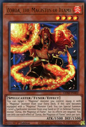 Image of Zoroa, the Magistus of Flame (GEIM-EN002) - Genesis Impact 1st Edition