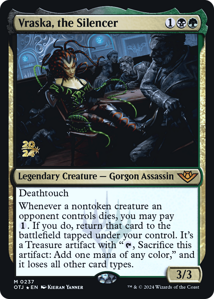Image of Vraska, the Silencer (PRE-237) - Outlaws of Thunder Junction Promos Foil