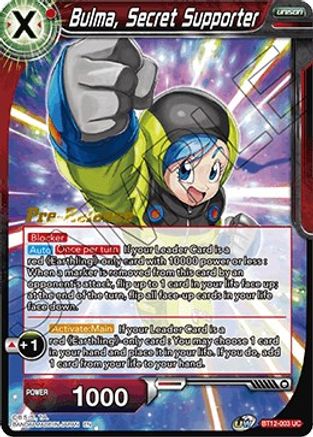 Image of Bulma, Secret Supporter (BT12-003) - Vicious Rejuvenation