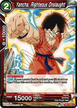 Image of Yamcha, Righteous Onslaught (BT12-008) - Vicious Rejuvenation
