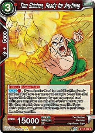 Image of Tien Shinhan, Ready for Anything (BT12-009) - Vicious Rejuvenation Foil