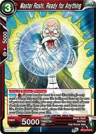 Image of Master Roshi, Ready for Anything (BT12-010) - Vicious Rejuvenation Foil