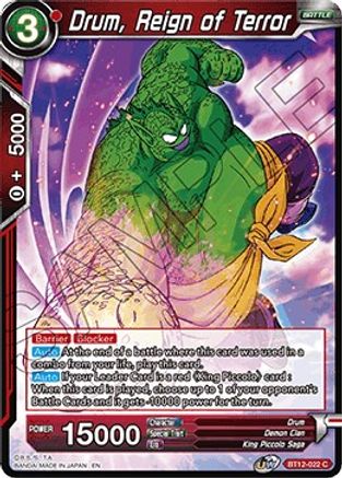 Image of Drum, Reign of Terror (BT12-022) - Vicious Rejuvenation