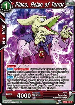 Image of Piano, Reign of Terror (BT12-023) - Vicious Rejuvenation Foil