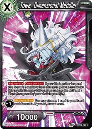 Image of Towa, Dimensional Meddler (BT12-126) - Vicious Rejuvenation Foil