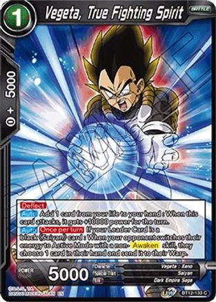 Image of Vegeta, True Fighting Spirit (BT12-133) - Vicious Rejuvenation Foil