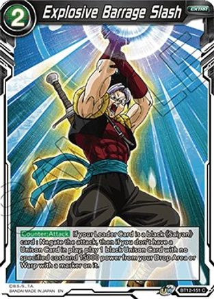 Image of Explosive Barrage Slash (BT12-151) - Vicious Rejuvenation Foil