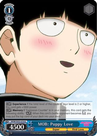 Image of MOB: Puppy Love (MOB/SX02-074 R) - Mob Psycho 100