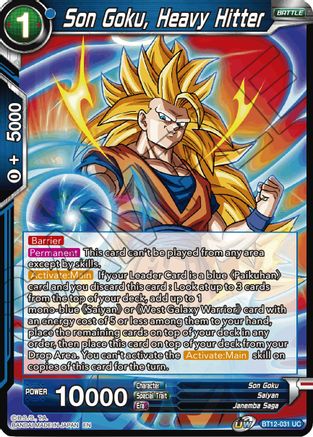 Image of Son Goku, Heavy Hitter (BT12-031) - Vicious Rejuvenation Foil