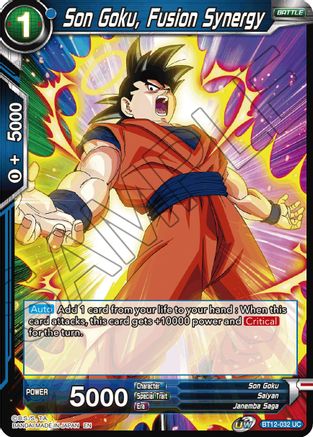 Image of Son Goku, Fusion Synergy (BT12-032) - Vicious Rejuvenation Foil
