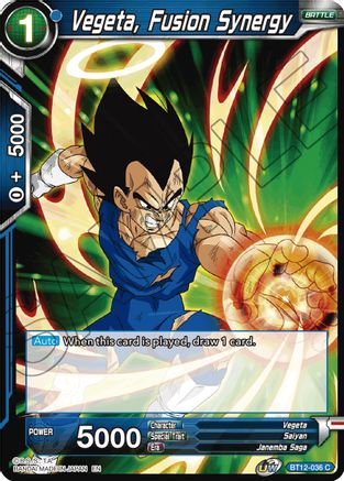 Image of Vegeta, Fusion Synergy (BT12-036) - Vicious Rejuvenation Foil