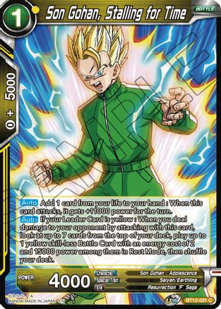 Image of Son Gohan, Stalling for Time (BT12-091) - Vicious Rejuvenation Foil