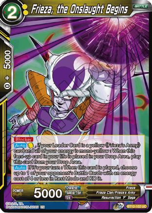 Image of Frieza, the Onslaught Begins (BT12-102) - Vicious Rejuvenation Foil
