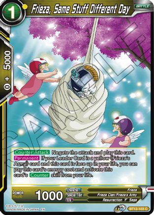 Image of Frieza, Same Stuff Different Day (BT12-103) - Vicious Rejuvenation Foil