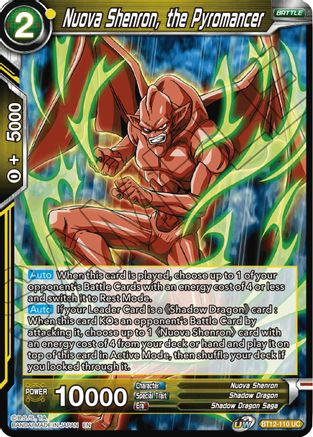 Image of Nuova Shenron, the Pyromancer (BT12-110) - Vicious Rejuvenation
