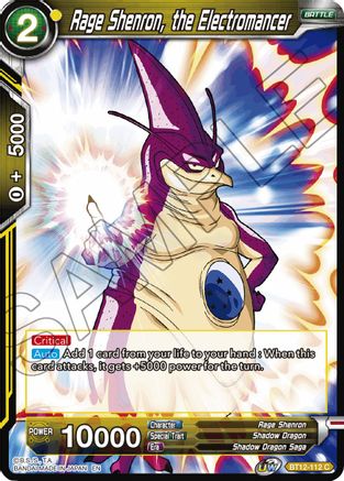 Image of Rage Shenron, the Electromancer (BT12-112) - Vicious Rejuvenation