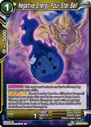 Image of Negative Energy Four-Star Ball (BT12-115) - Vicious Rejuvenation