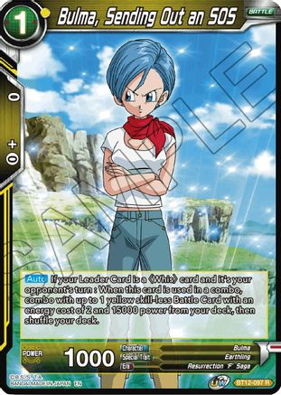 Image of Bulma, Sending Out an SOS (BT12-097) - Vicious Rejuvenation Foil