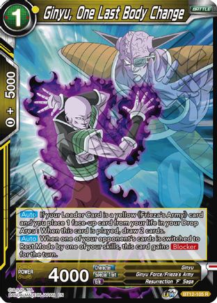 Image of Ginyu, One Last Body Change (BT12-105) - Vicious Rejuvenation