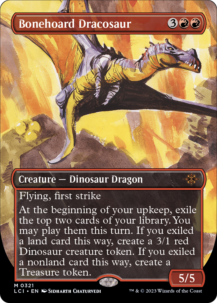 Image of Bonehoard Dracosaur (Borderless) (LCI-321) - The Lost Caverns of Ixalan (Borderless)