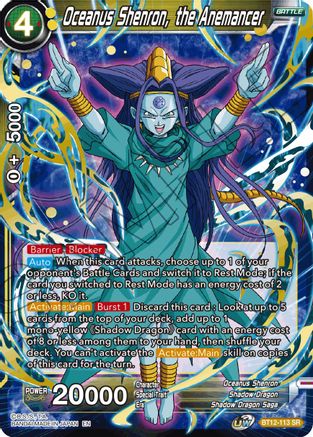 Image of Oceanus Shenron, the Anemancer (BT12-113) - Vicious Rejuvenation