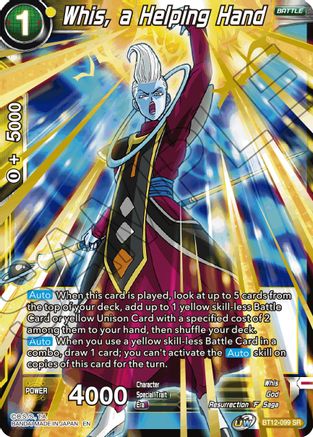 Image of Whis, a Helping Hand (BT12-099) - Vicious Rejuvenation