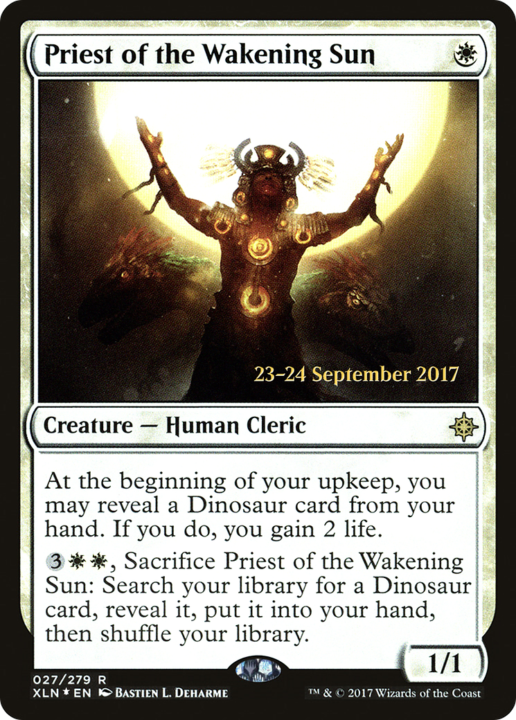 Image of Priest of the Wakening Sun (PRE-027) - Ixalan Promos Foil