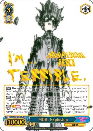 Image of MOB: Explosion (A) (SEC) (MOB/SX02-069SECa SEC) - Mob Psycho 100