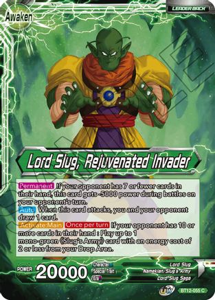 Image of Lord Slug // Lord Slug, Rejuvenated Invader (BT12-055) - Vicious Rejuvenation Foil