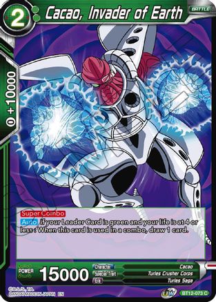 Image of Cacao, Invader of Earth (BT12-073) - Vicious Rejuvenation Foil