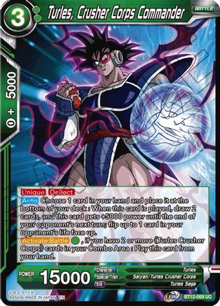 Image of Turles, Crusher Corps Commander (BT12-069) - Vicious Rejuvenation