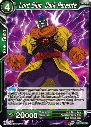 Image of Lord Slug, Dark Parasite (BT12-077) - Vicious Rejuvenation Foil