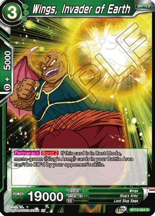 Image of Wings, Invader of Earth (BT12-064) - Vicious Rejuvenation Foil
