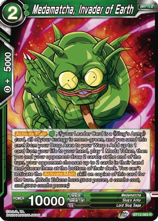 Image of Medamatcha, Invader of Earth (BT12-063) - Vicious Rejuvenation Foil