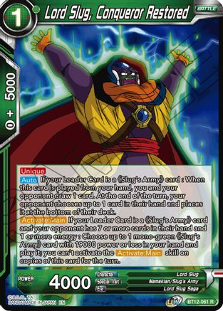 Image of Lord Slug, Conqueror Restored (BT12-061) - Vicious Rejuvenation