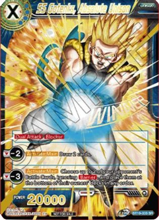 Image of SS Gotenks, Absolute Unison (Winner Stamped) (BT10-033) - Tournament Promotion Cards