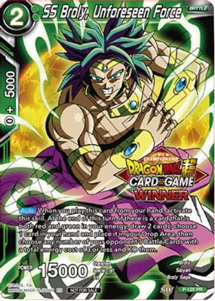 Image of SS Broly, Unforeseen Force (Top 16 Winner) (P-125) - Tournament Promotion Cards