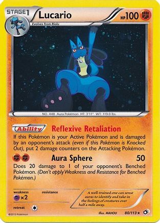 Image of Lucario 080/113  - Holofoil Miscellaneous Cards & Products - Promo