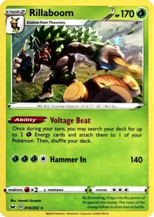 Image of Rillaboom 014/202  - Holofoil Miscellaneous Cards & Products - Promo