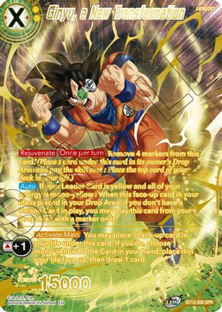 Image of Ginyu, a New Transformation (SPR) (BT12-088) - Vicious Rejuvenation