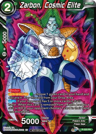 Image of Zarbon, Cosmic Elite (Gold Stamped) (P-223) - Tournament Promotion Cards
