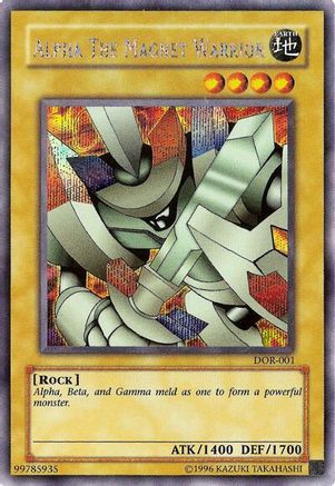 Image of Alpha the Magnet Warrior (DOR-001) - Duelist of the Roses Unlimited
