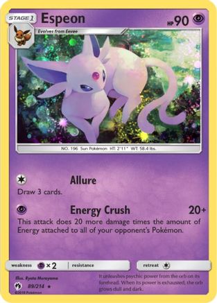 Image of Espeon 089/214  - Holofoil Blister Exclusives - Promo