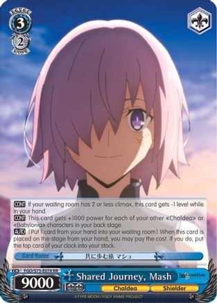 Image of Shared Journey, Mash (FGO/S75-E078 RR) - Fate/Grand Order Absolute Demonic Front: Babylonia