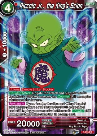 Image of Piccolo Jr., the King's Scion (Unison Warrior Series Tournament Pack Vol.3) (P-273) - Tournament Promotion Cards