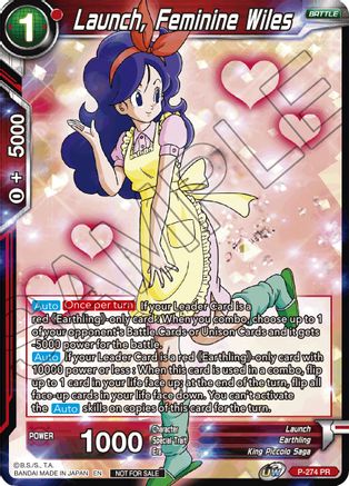 Image of Launch, Feminine Wiles (Unison Warrior Series Tournament Pack Vol.3) (P-274) - Tournament Promotion Cards