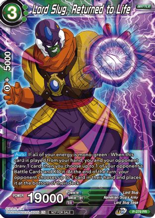 Image of Lord Slug, Returned to Life (Unison Warrior Series Tournament Pack Vol.3) (P-279) - Tournament Promotion Cards