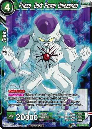 Image of Frieza, Dark Power Unleashed (Unison Warrior Series Tournament Pack Vol.3) (P-281) - Tournament Promotion Cards