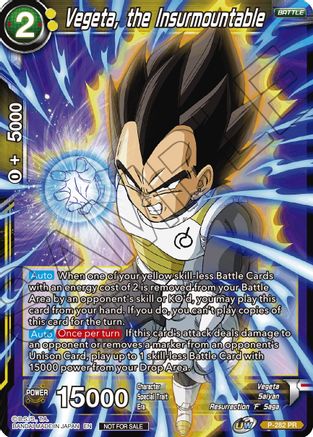Image of Vegeta, the Insurmountable (Unison Warrior Series Tournament Pack Vol.3) (P-282) - Tournament Promotion Cards