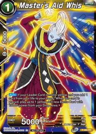Image of Master's Aid Whis (Unison Warrior Series Tournament Pack Vol.3) (P-283) - Tournament Promotion Cards